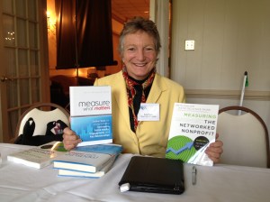 Katie Paine shared her books at a workshop. (Photo by Cynthia Price)