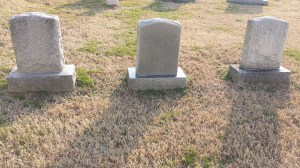 3 tombstones