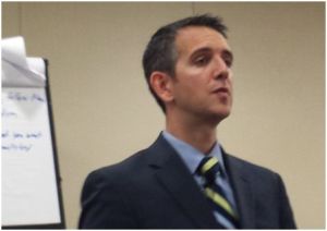 Michael Smart provides solutions to common pitching problems. (Photo by Cynthia Price)